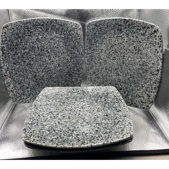 222 Fifth My Place My Space Set Of 4 Speckled Textured Stoneware Dinner Plates - Picture 2 of 8